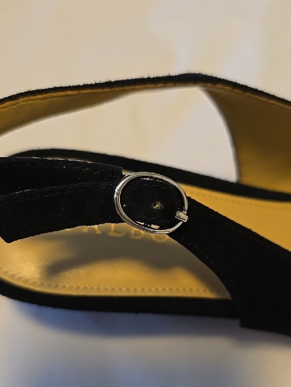 Talbots Black Pointed-Toe Suede Slingback Flats - Picture 4 of 7